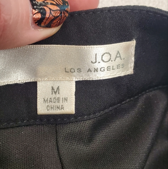 Like NEW JOA Taupe Blk Sequin Embroidered Flat Front Fancy Cigarette Pant Sz S/M - Picture 7 of 12